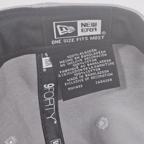 New Era Chiefs Hat 9FORTY Adjustable Cap NFL Football Red Gray - Picture 7 of 9